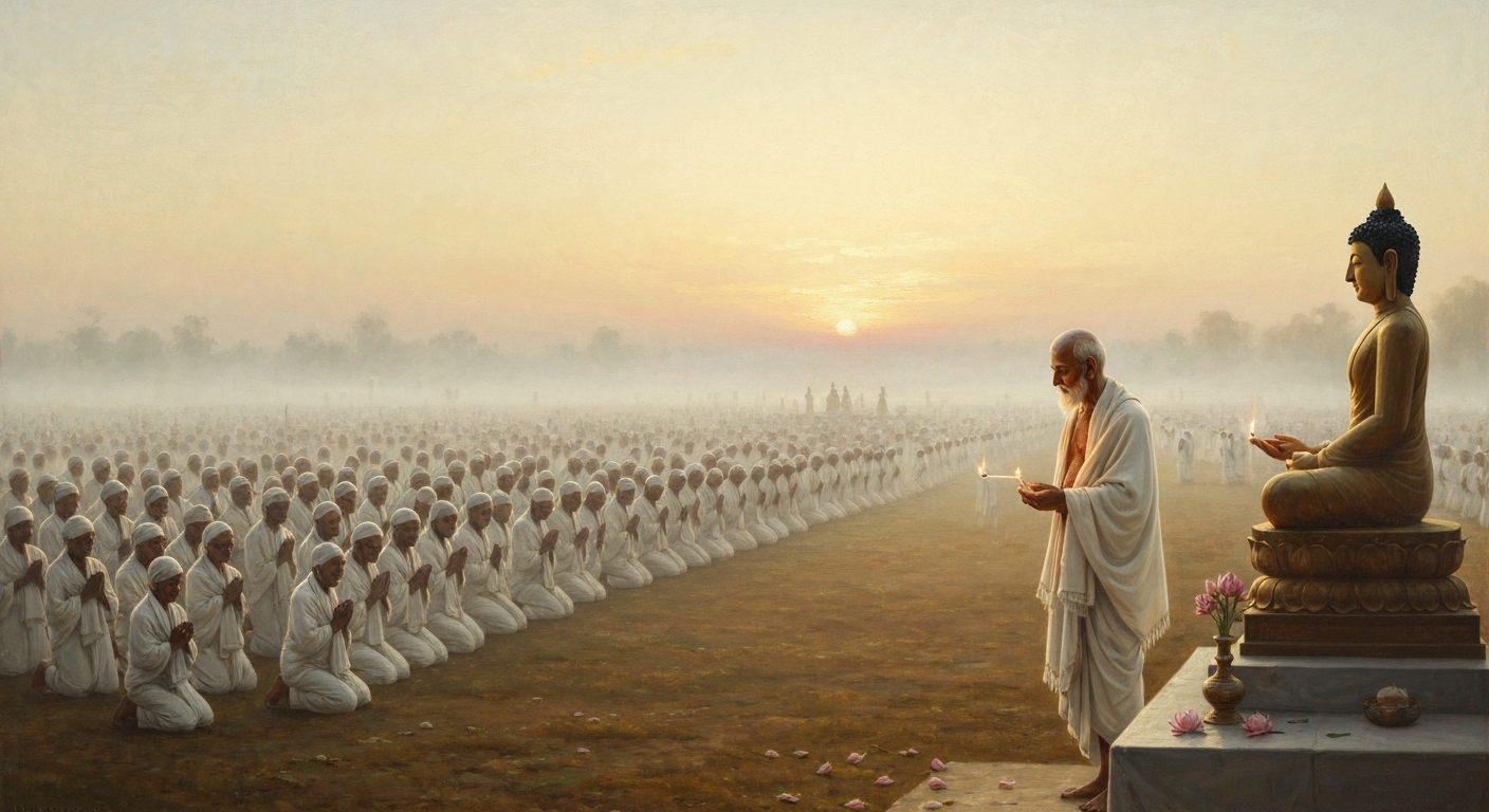 암베드카르는 죽기 6주 전 50만 명과 불교로 개종했다