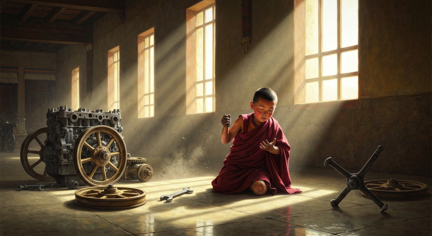 달라이 라마는 어린 시절 자동차 세 대를 분해했다