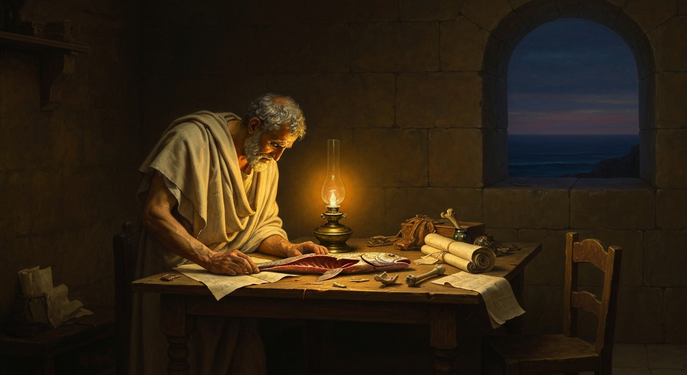 아낙시만드로스는 인간이 물고기에서 나왔다고 적었다