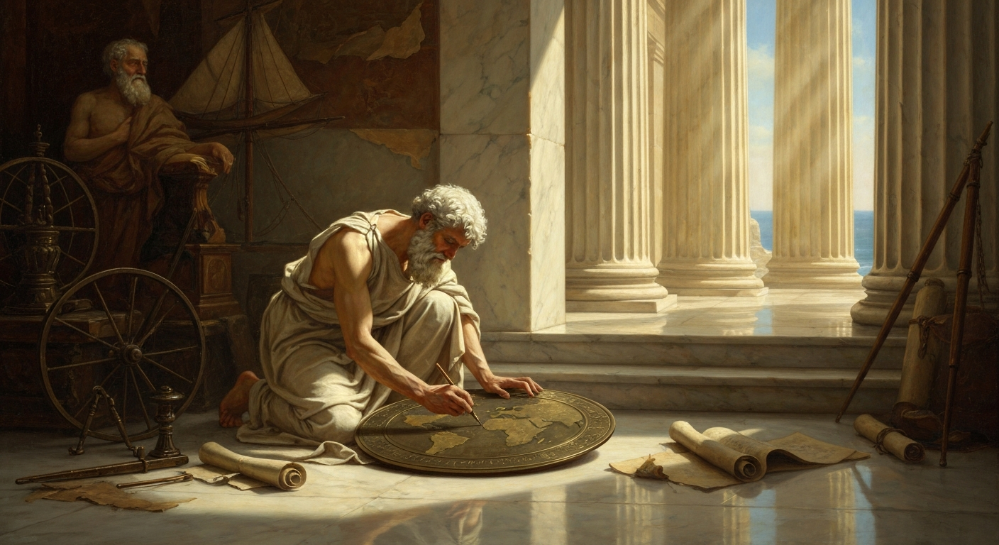 아낙시만드로스가 그린 첫 세계지도는 한 장도 남지 않았다