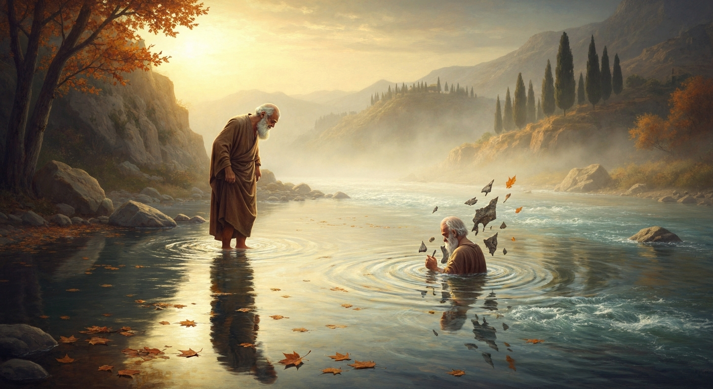 헤라클레이토스는 같은 강에 두 번 들어갈 수 없다고 적었다