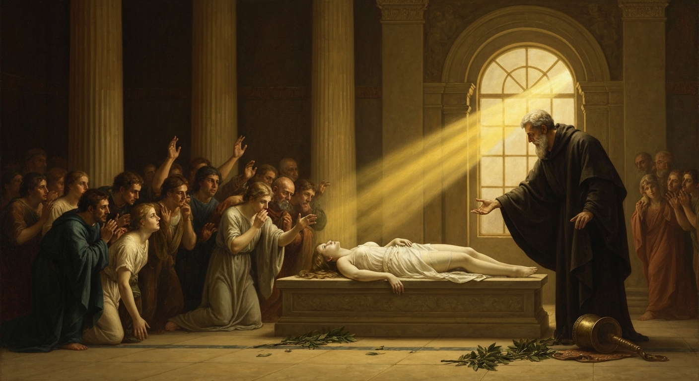 엠페도클레스는 죽은 여자를 되살렸다고 전해졌다