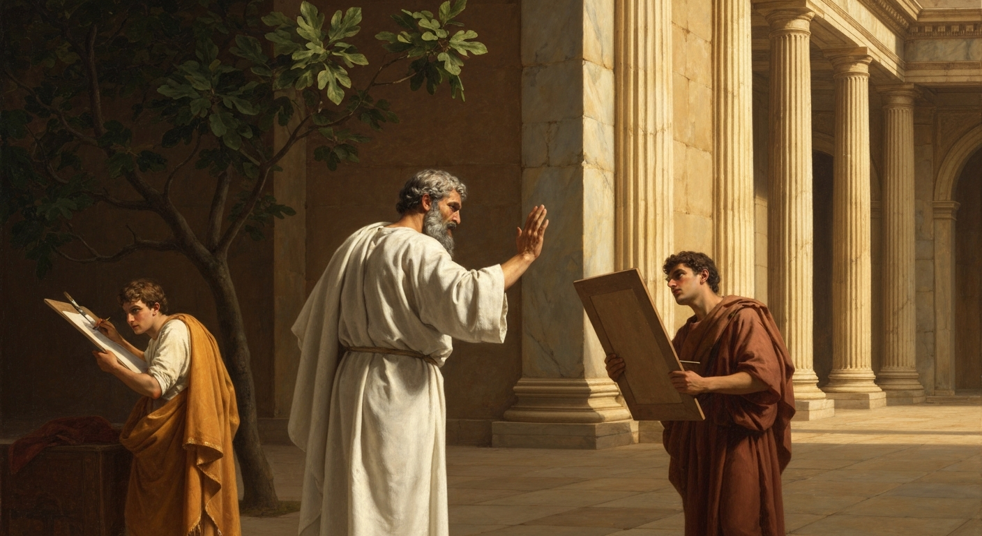 플로티노스는 제자가 자기 얼굴을 그리려 하자 분노했다