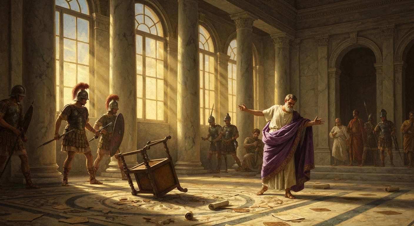 보에티우스는 동고트 왕 테오도리쿠스의 최측근에서 사형수로 떨어졌다