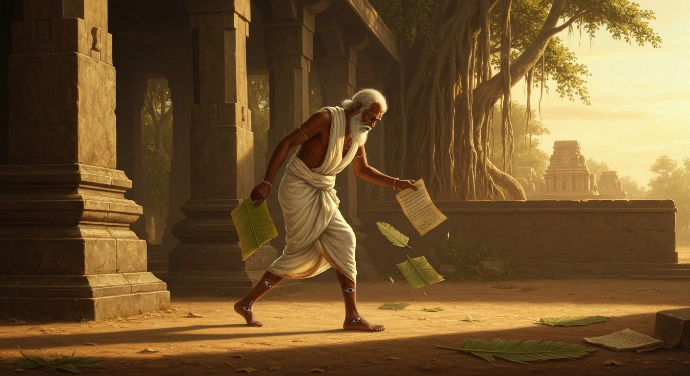 악샤파다는 발 앞도 못 보는 논리학자였다