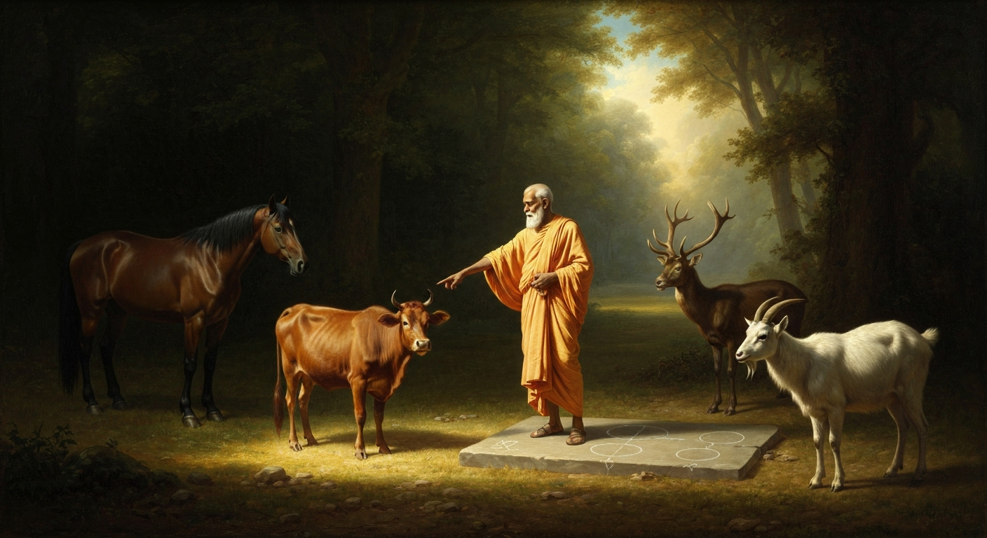 디그나가는 '소'를 '소가 아닌 것의 부정'이라 정의했다