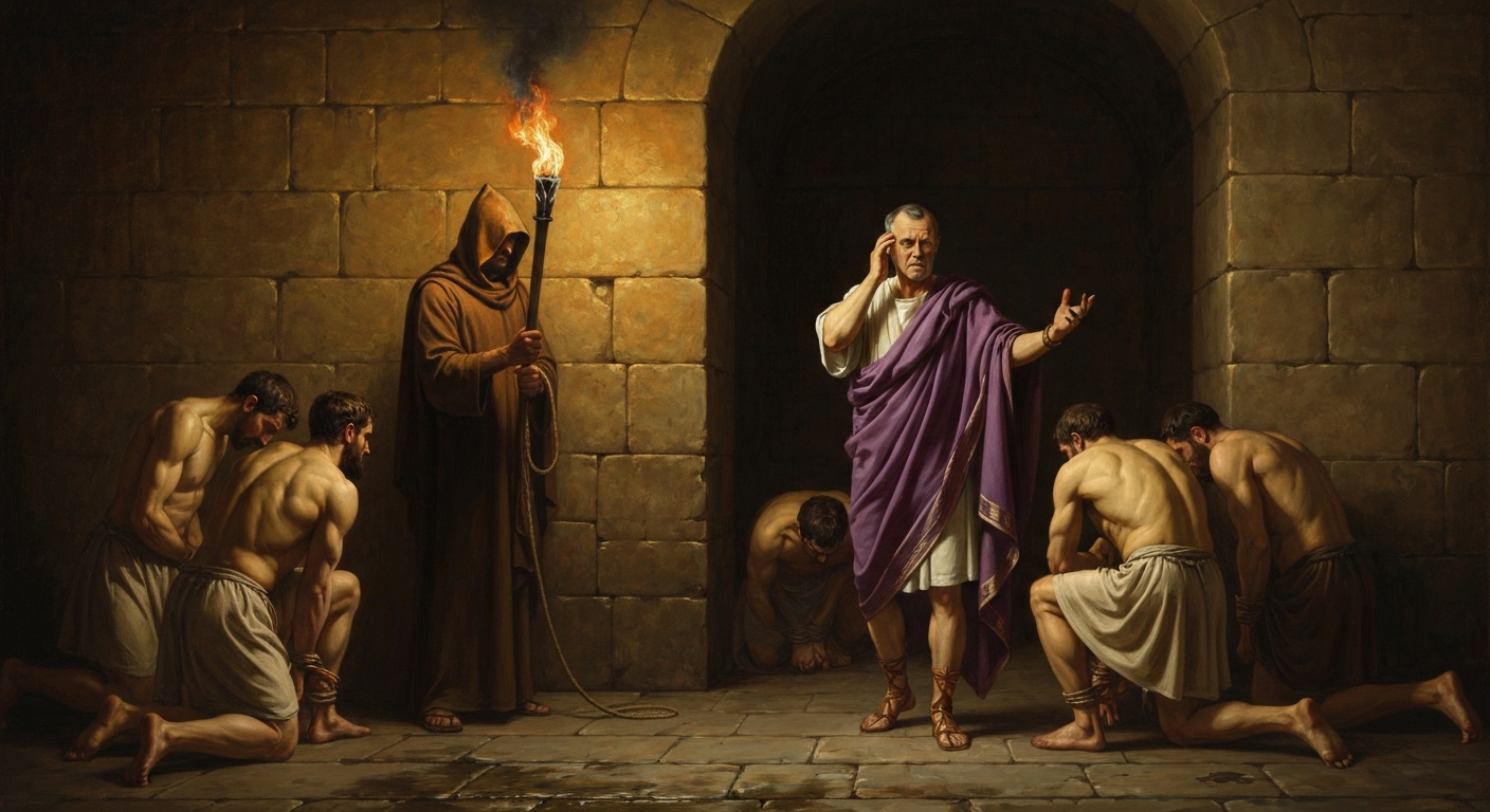 조국의 아버지 키케로가 시민 5명을 재판 없이 처형했다