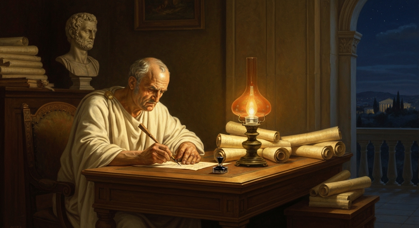 키케로가 안토니우스에게 14편의 선전포고를 보냈다