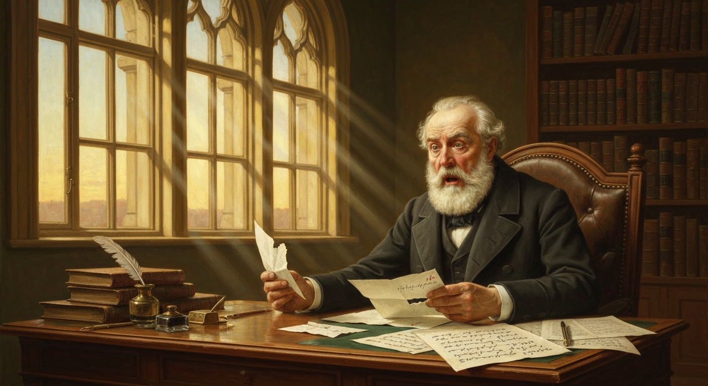 프레게는 책 출간 직전 영국에서 온 편지를 받았다