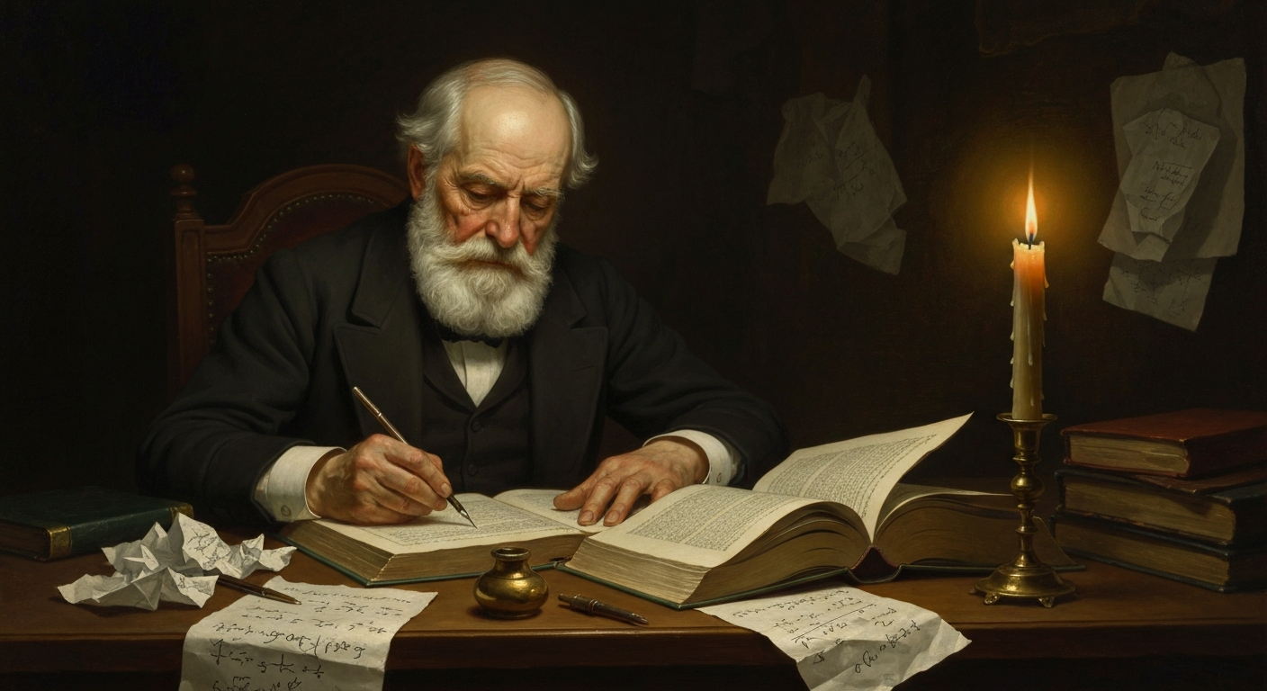 프레게는 자기 책 끝에 직접 결함을 적었다