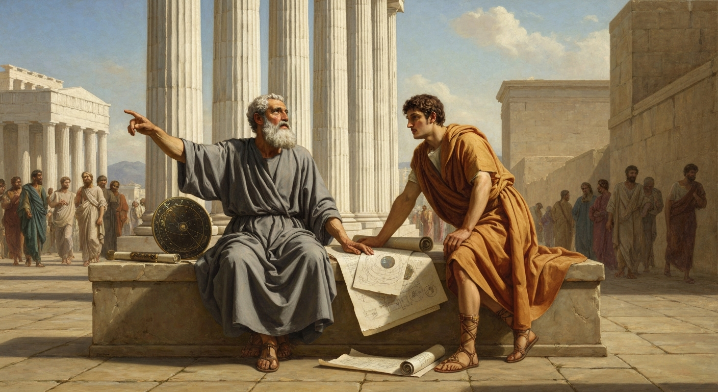 그는 이오니아의 철학을 아테네로 처음 옮겨놓았다