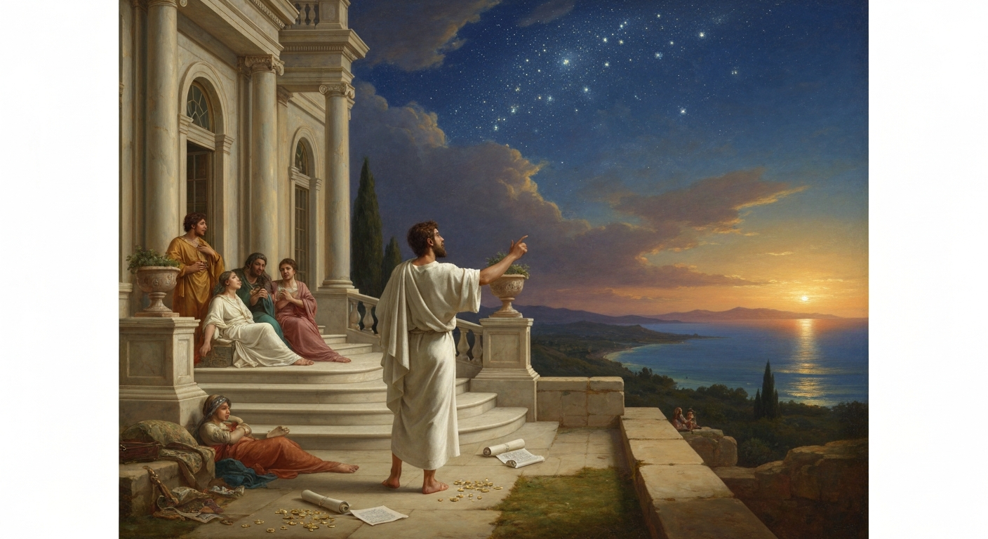 아낙사고라스는 가문 재산을 모두 친척에게 넘겼다