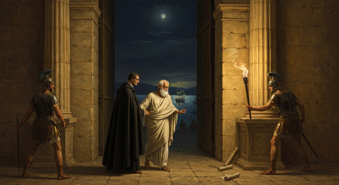 아테네는 그를 사형선고했고 페리클레스가 그를 빼냈다