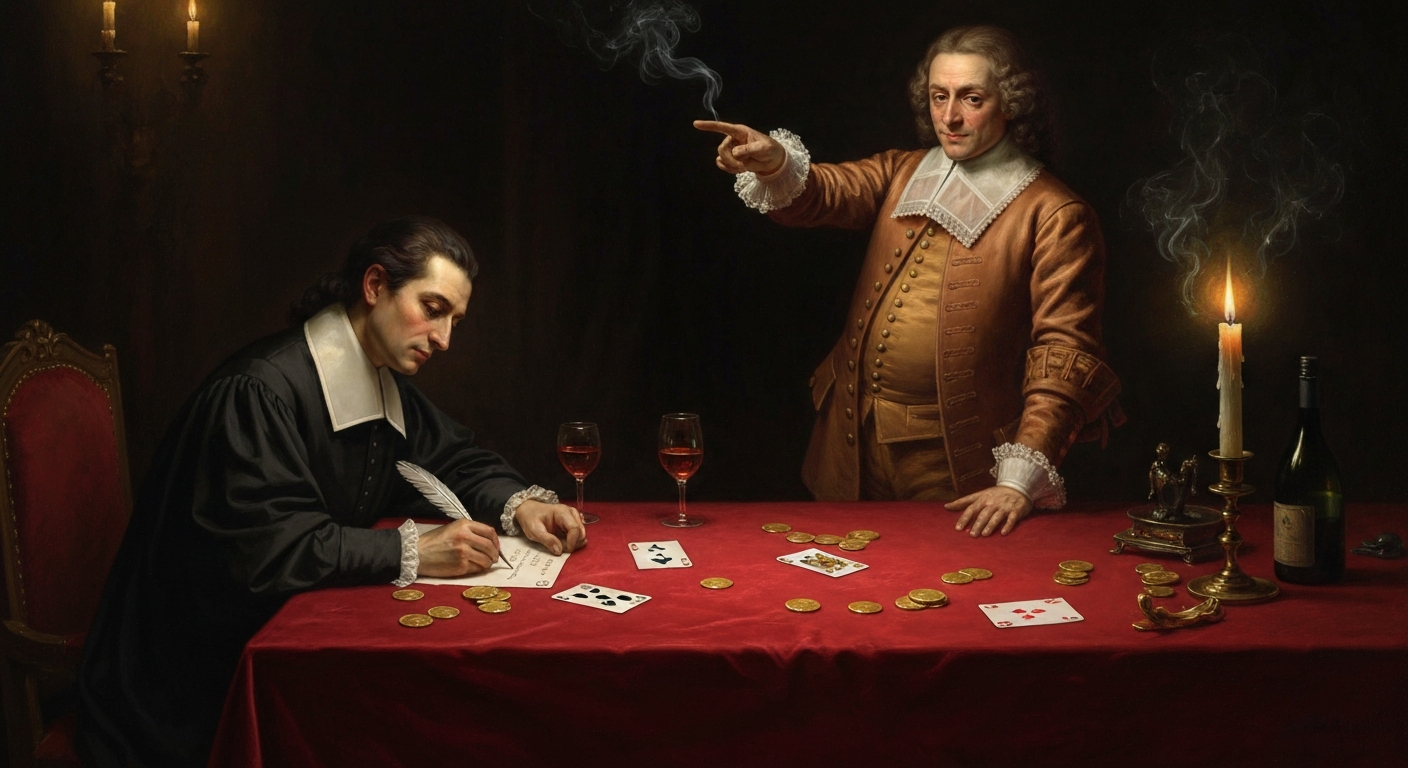 파스칼은 도박꾼의 질문에서 확률론을 만들었다