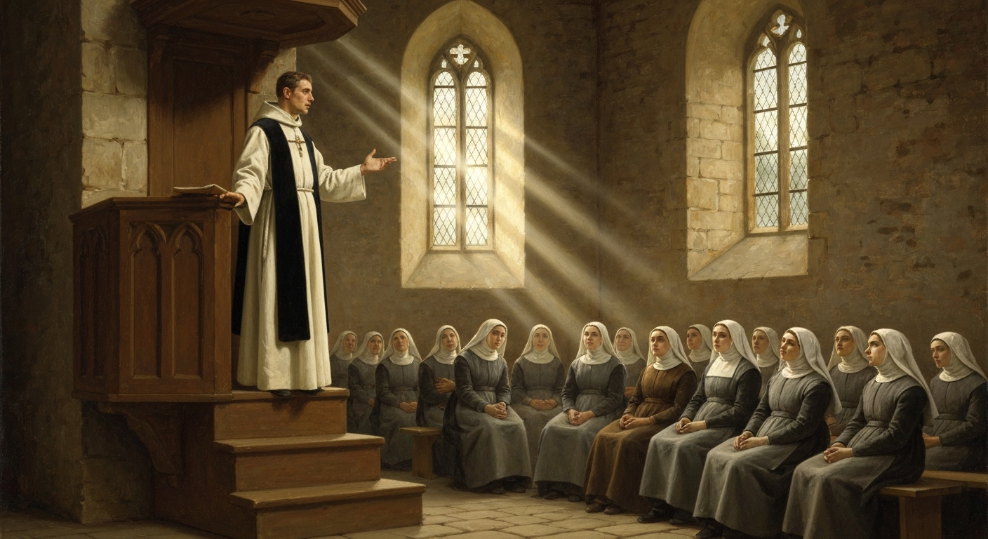 파리 신학교수가 베긴회 여성들에게 독일어로 설교했다