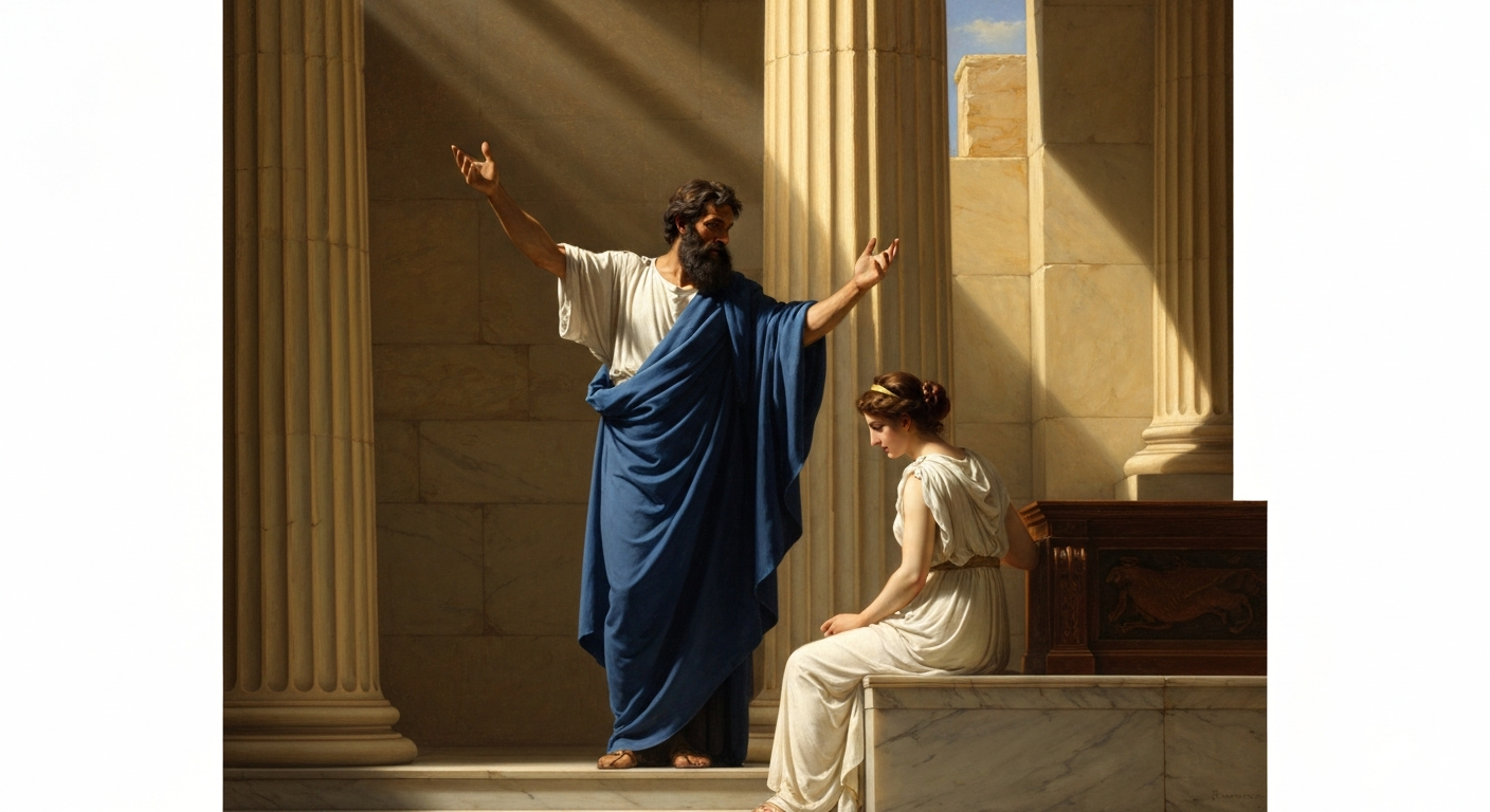 그는 트로이 전쟁의 원흉 헬레네를 네 가지 방법으로 무죄라 변호했다