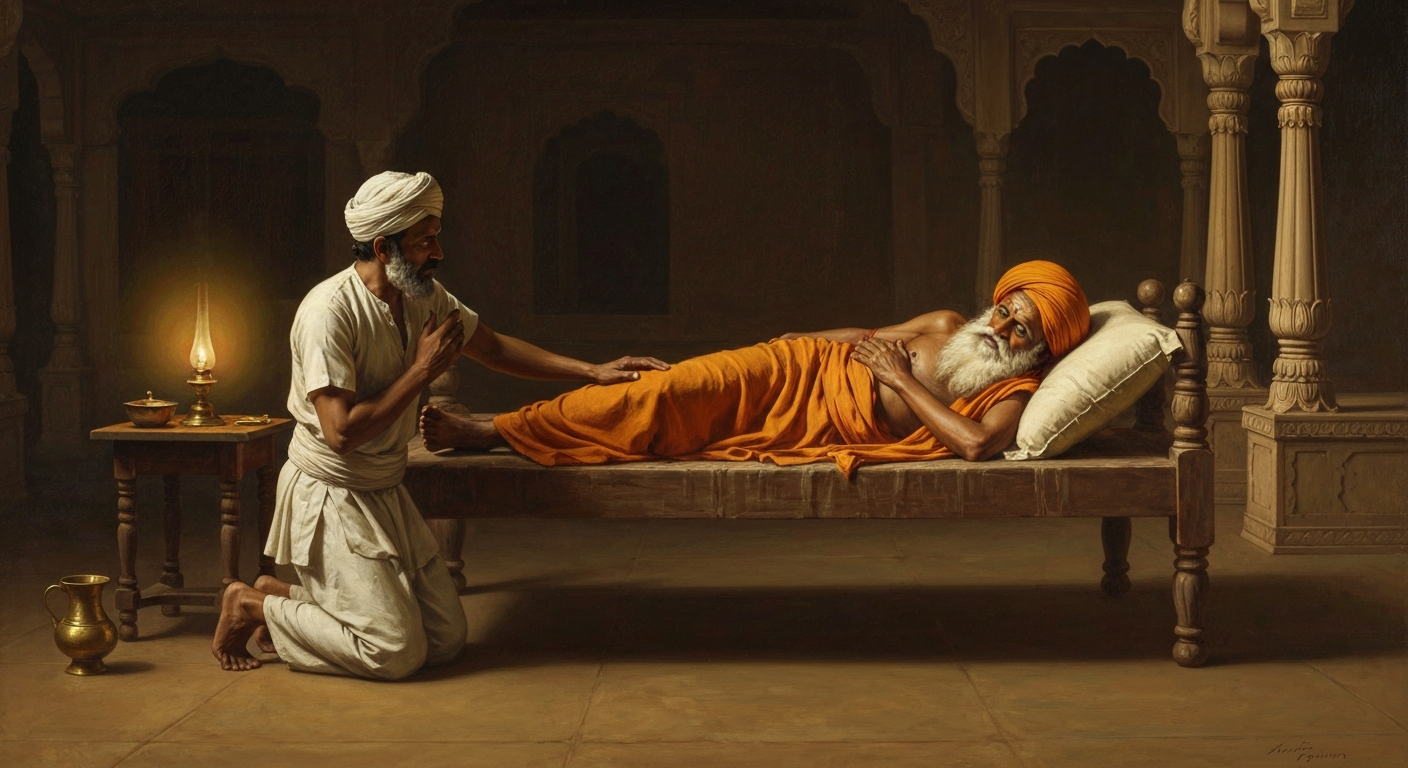 다야난다는 자신을 독살한 요리사를 용서했다