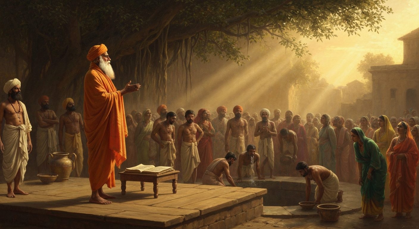 다야난다는 베다로 돌아가라며 카스트를 부정했다