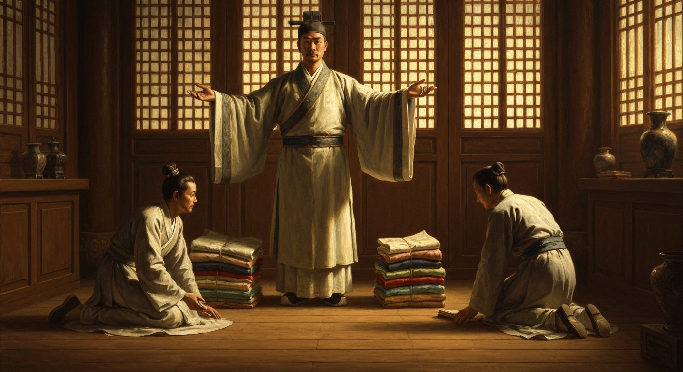 등석은 같은 사건에 정반대 답을 동시에 가르쳤다