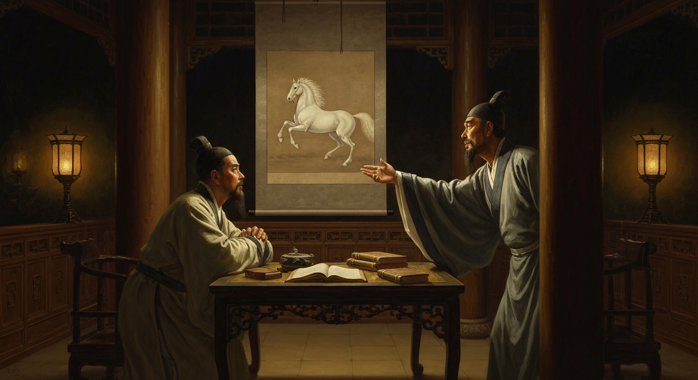 공자의 6대손 공천이 공손룡에게 논쟁에서 졌다