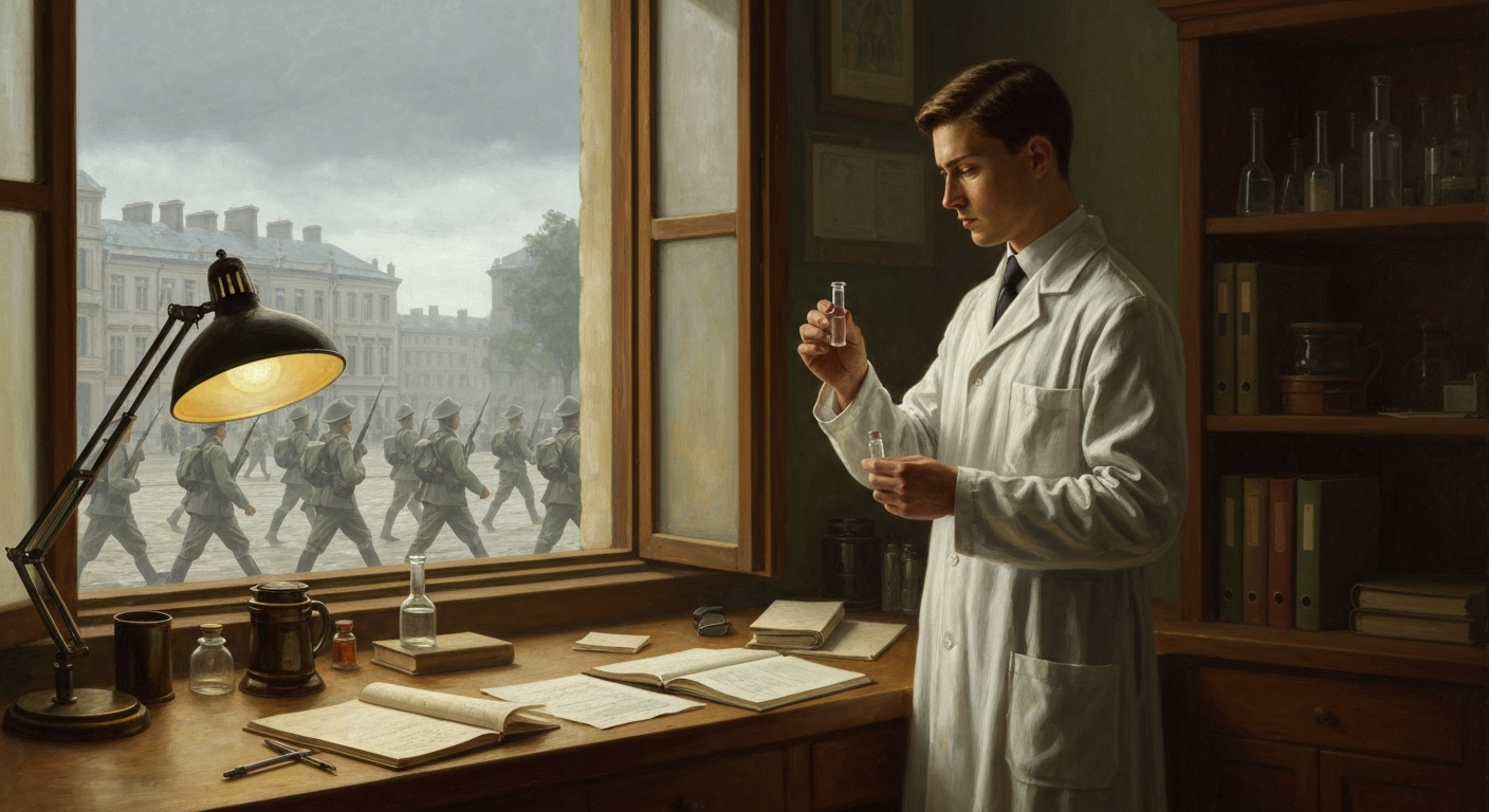 퀘이커 신자 생어는 2차대전 참전을 거부했다