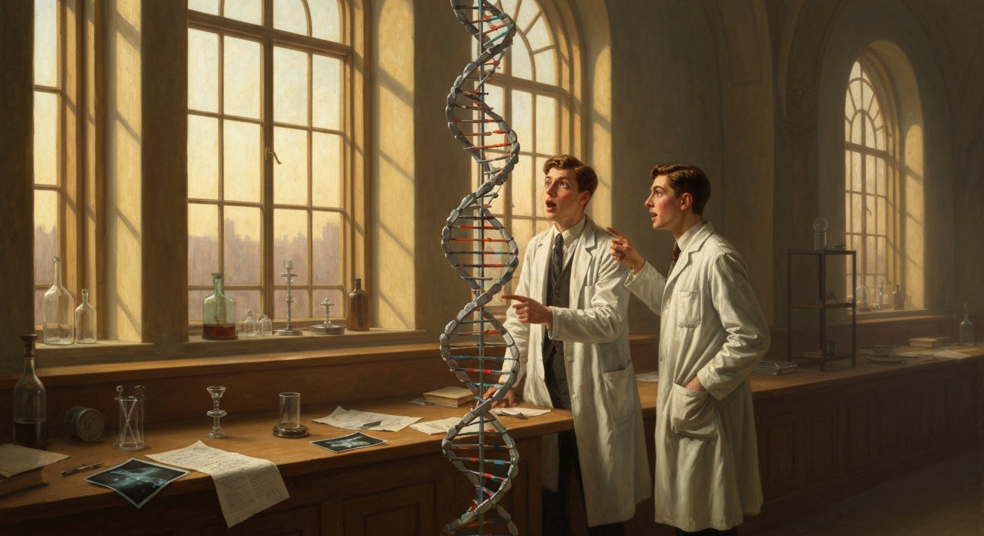 왓슨은 25살에 DNA 이중나선 구조를 밝혔다