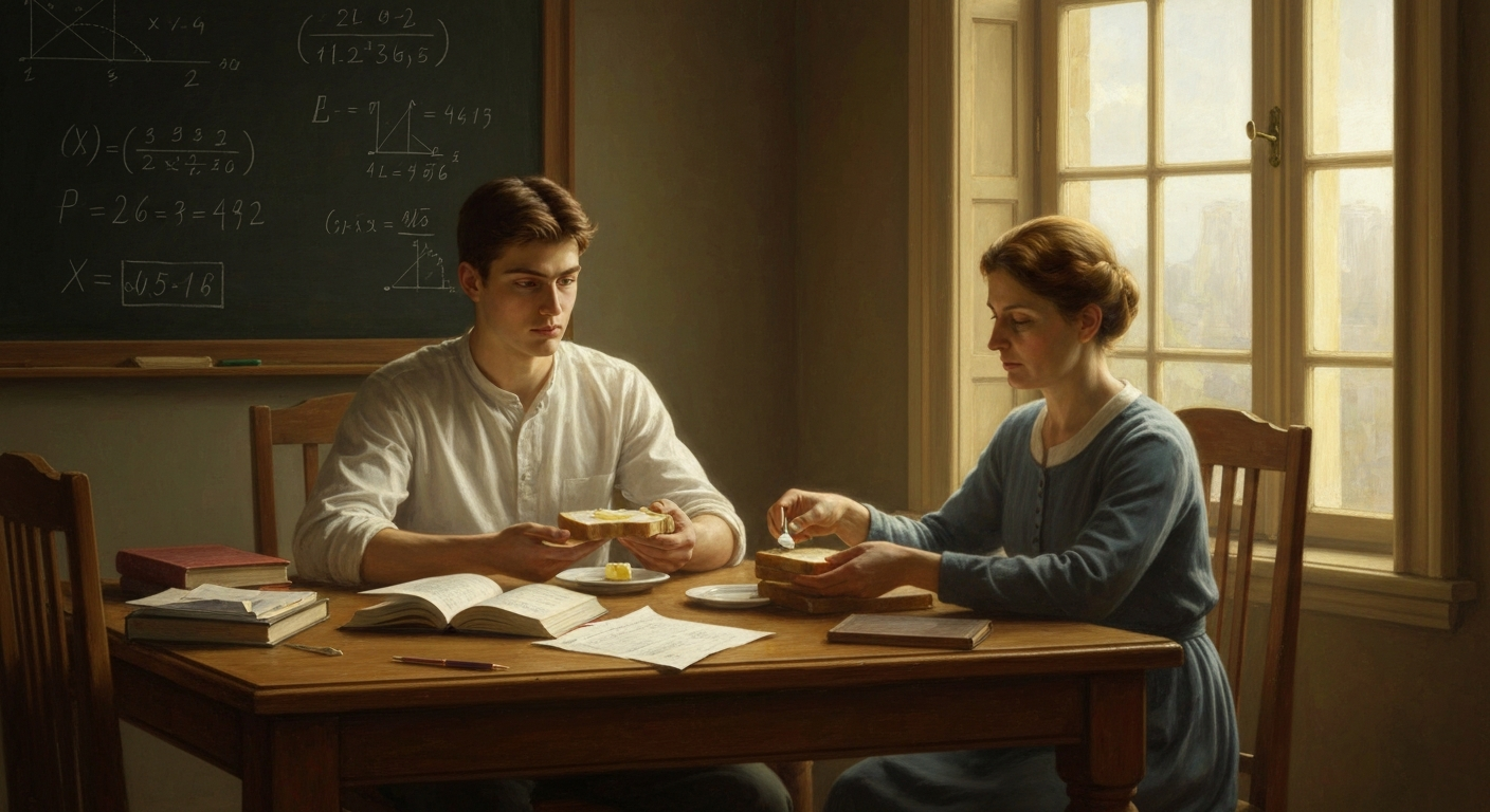 4살에 음수를 발견한 천재는 21살까지 어머니가 빵을 발라줬다