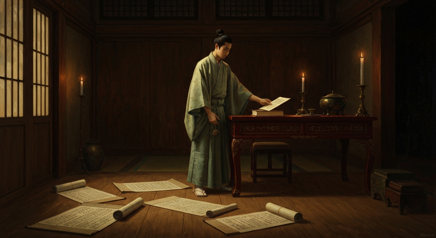 구카이는 24살에 출세길을 박차고 출가했다