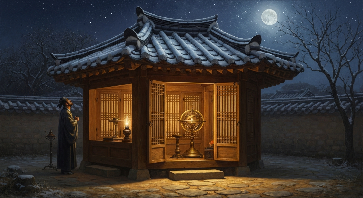 홍대용은 시골 마당에 사설 천문대를 지은 사람이다
